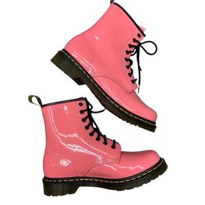 Pink patent leather Dr Martens AirWair size 8 brand new never worn